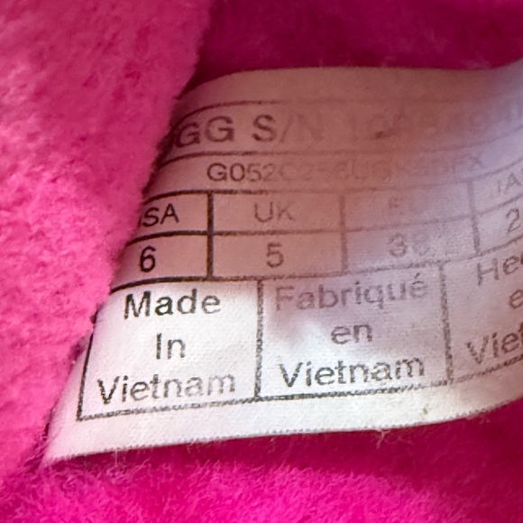 UGG Women's Fluff Yeah Shearling Slingback Slippers, Size 6, Hot Pink or Fuschia - Picture 11 of 11